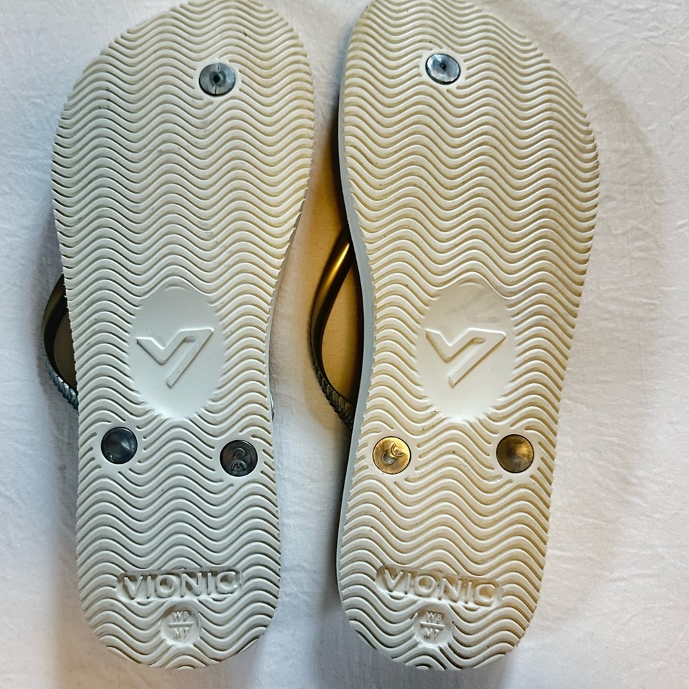Vionic Beach Noosa Women's Floral Flip Flops Multicolor Arch Support Size 8 - Picture 2 of 6